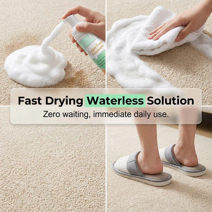 Waterless Carpet Foam Stain Remover