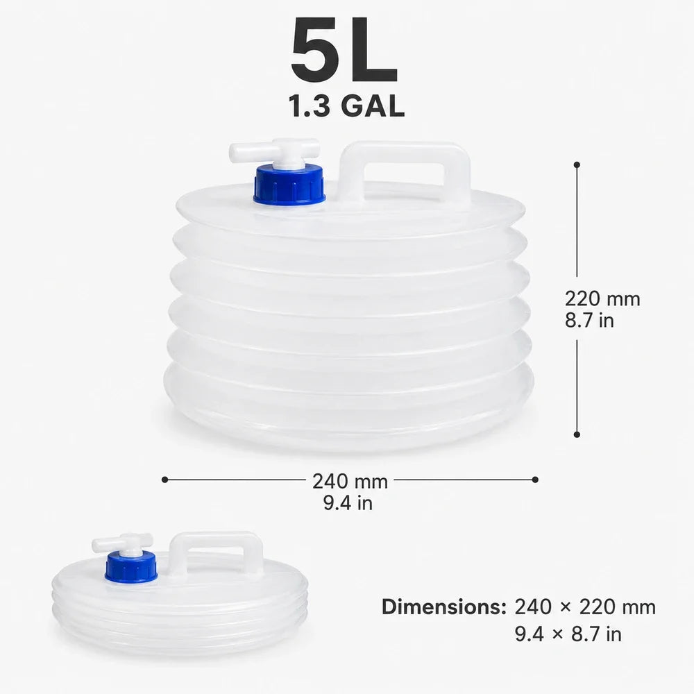 Foldable Water Storage Container with Tap