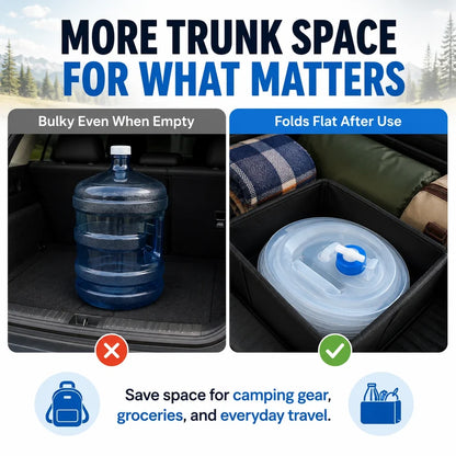 Foldable Water Storage Container with Tap